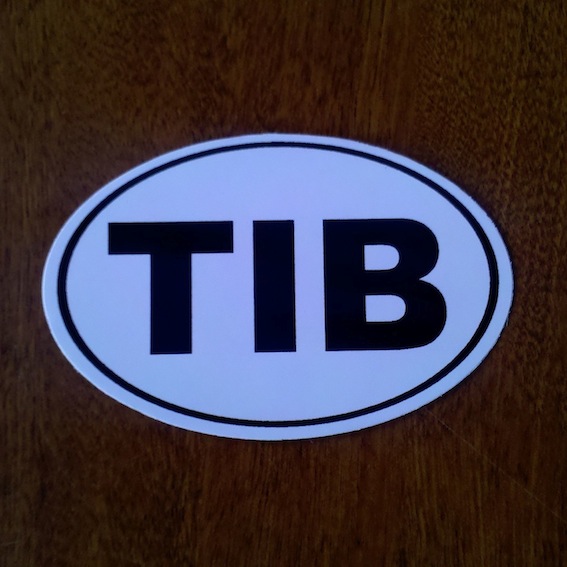 Tibet Country Code Sticker