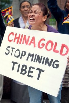 China Gold Mining Protest