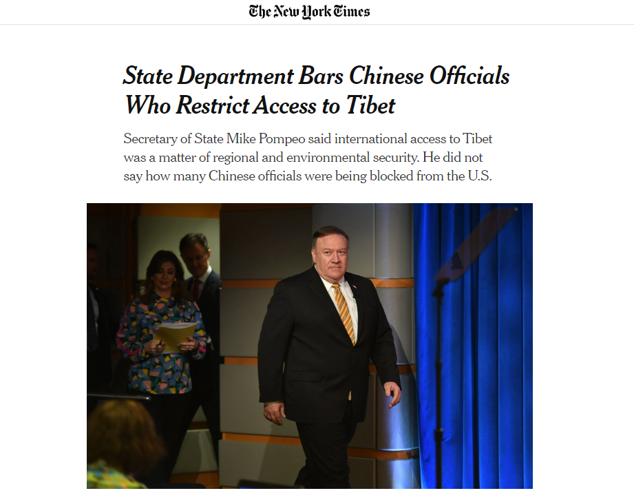 New York Times RATA Pompeo